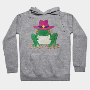 Cowboy Hat Frog Hoodie